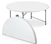 ZY00060 White Wedding Plastic Factory Classical Banquet 6FT Round Tables For Events Party